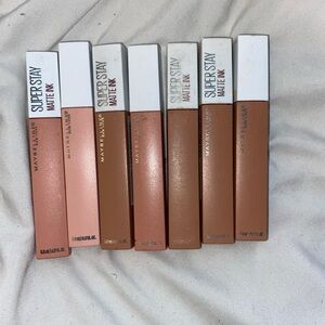 Maybelline SuperStay Matte Ink Lipstick Collection - Warm Neutrals *BUNDLE*